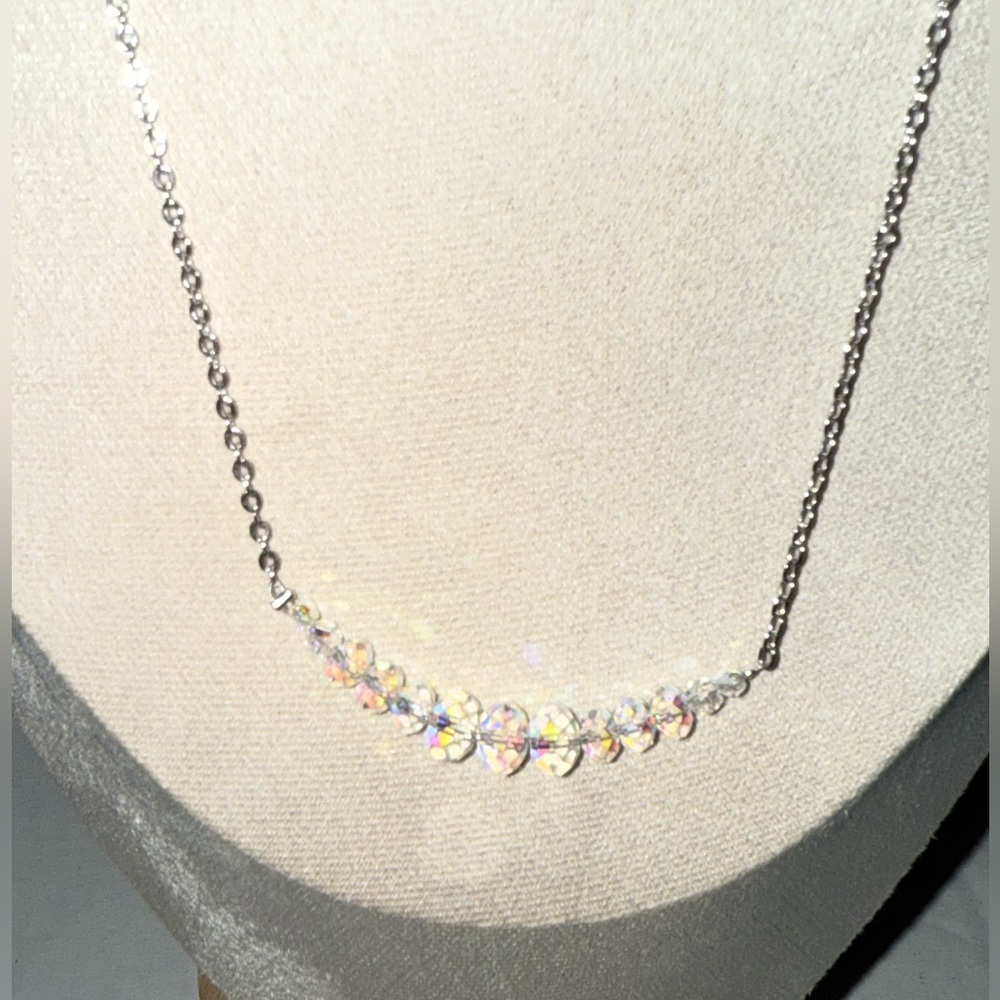 Vintage Kirk’s Folly AB Necklace and Earrings Set Collectors Estate Jewelry